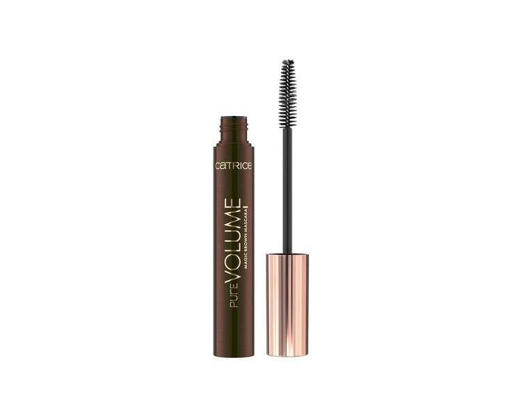 Catrice Pure Volume Magic Brown Mascara Natural Buildable Long Lasting Volume with Castor Oil Vegan and Cruelty Free Without Parabens Fragrance and Microplastic Particles