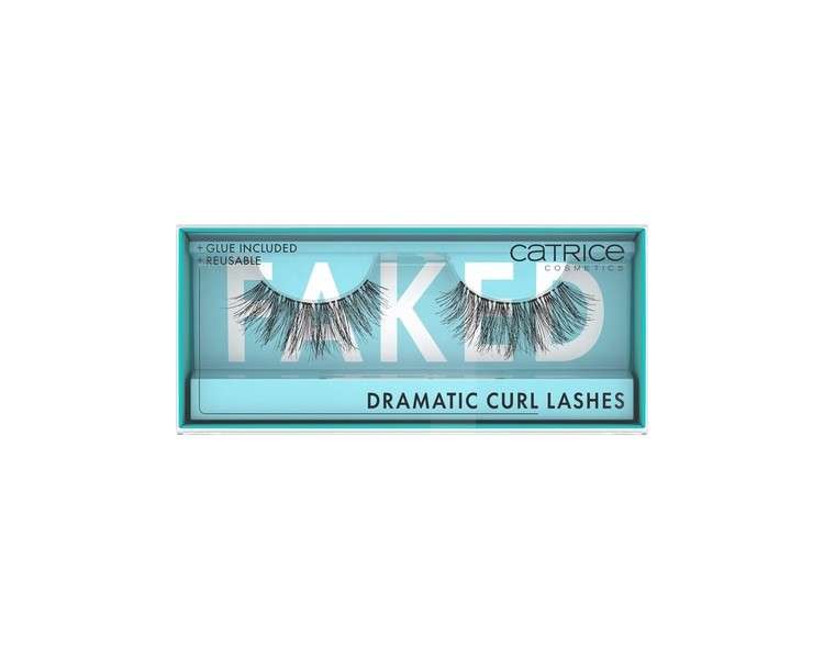 Catrice Faked Dramatic Curl Lashes Black Easy to Remove Extreme Volume Instant Result Long-lasting Nanoparticle Free