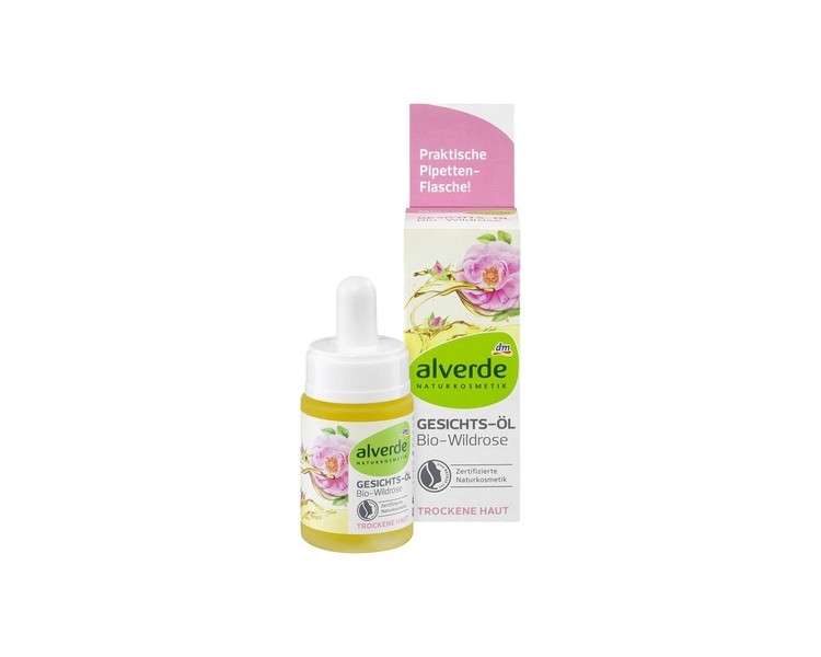 Alverde Natural Cosmetics Face Oil Organic Wild Rose 15ml