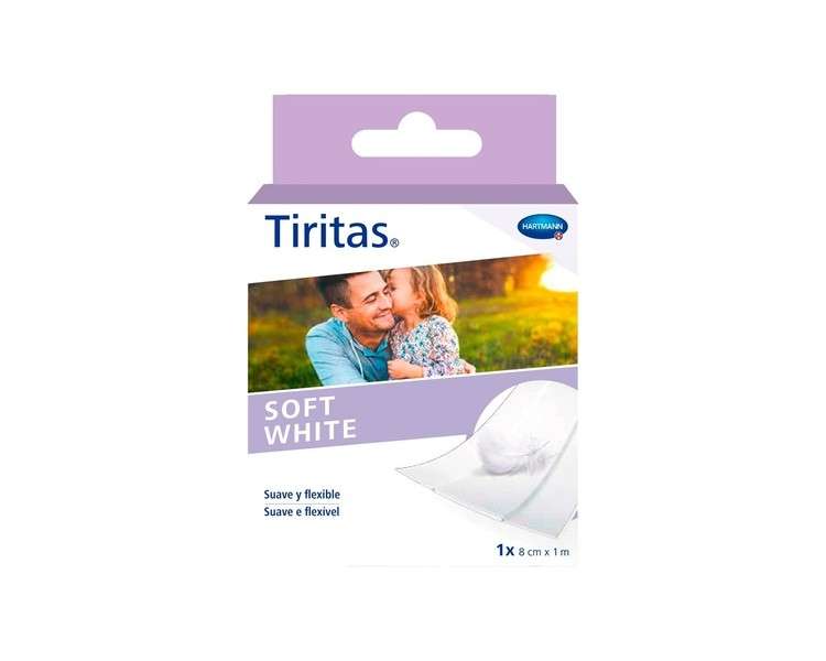 Tiritas Soft White Dressings Made of Soft Paper 8cm x 1m