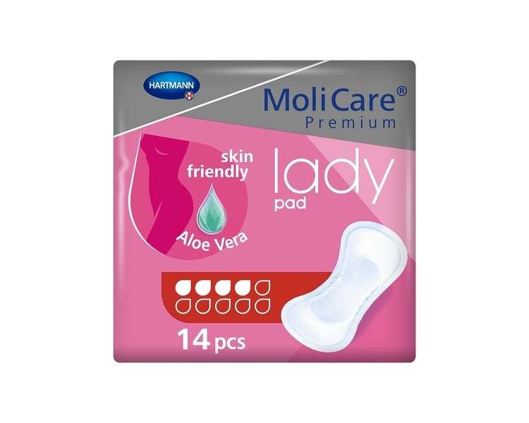 MoliCare Premium Lady Pad Incontinence Pads for Women with Bladder Weakness 4 Drops