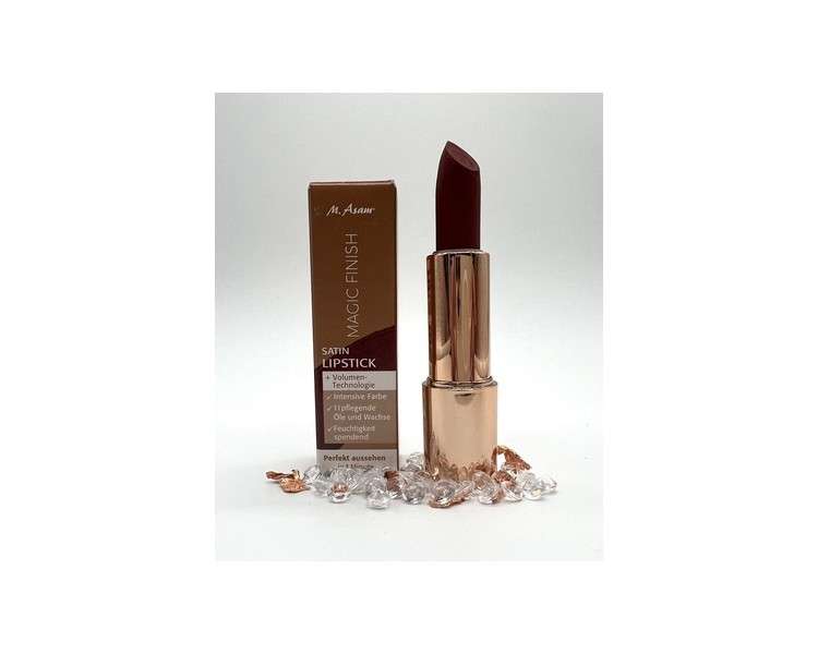 M. Asam Magic Finish Satin Lipstick Burgundy Red 4g