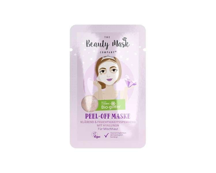 THE Beauty Mask COMPANY Glitter Peel-Off Mask with Hyaluron and Bioglitter Particles 10ml