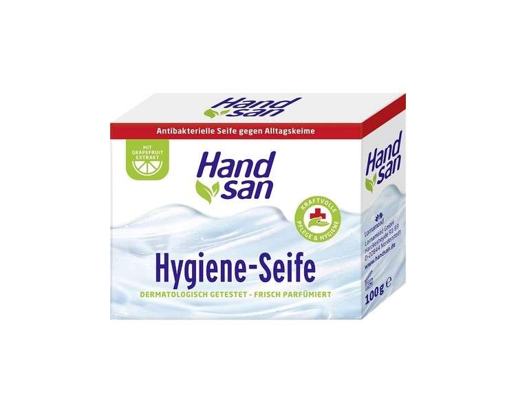 Handsan Hygiene Soap 100g Antibacterial Soap Bar with Grapefruit Extract