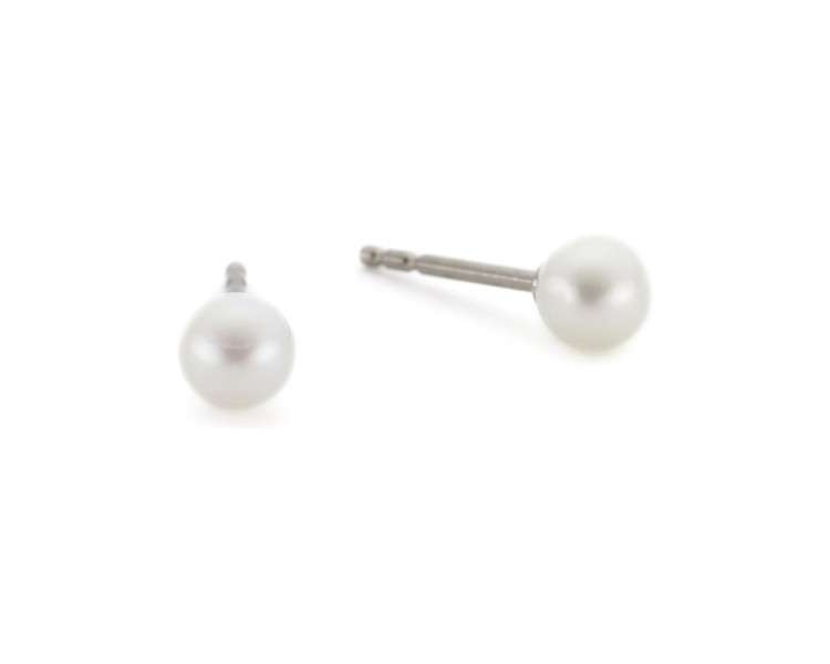 Boccia Women's Titanium Pearls Stud Earring 053401