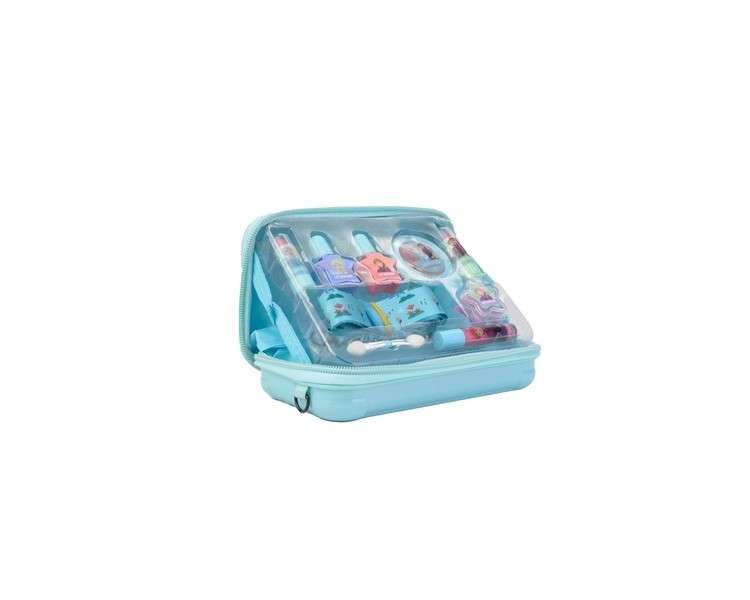 Lip Smacker Frozen Travel-Ready Beauty Case Makeup Set with Glitter Palettes Lipsticks and Nail Polish for the Perfect Princess Look Including Accessories