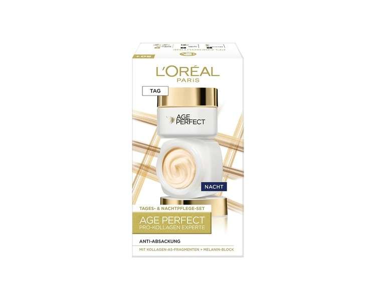 L'Oréal Paris Firming Face Care Set for Mature Skin with Anti-Ageing Day Cream and Night Cream