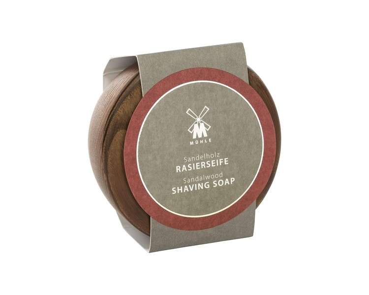 MÜHLE Wooden Bowl Including Shaving Soap 65g Sandalwood