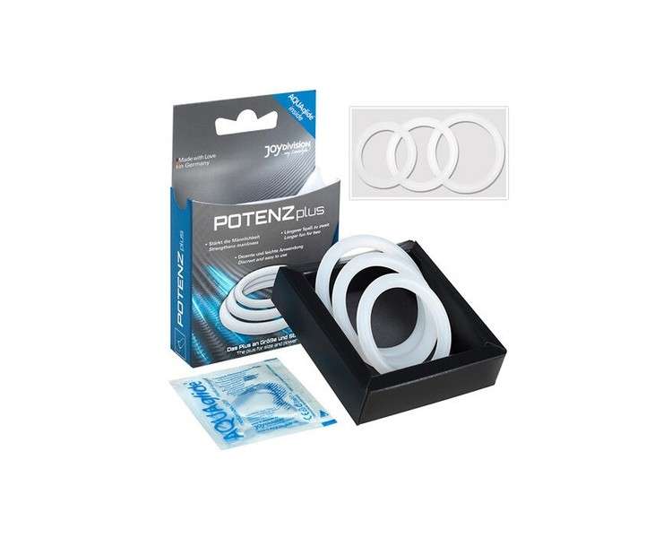 Potenz Plus Silicone Phallic Rings for Men