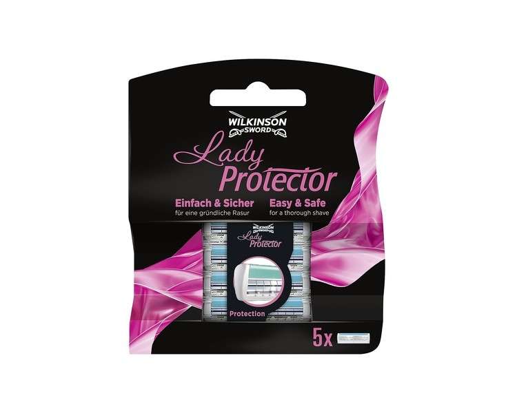 Wilkinson Sword Lady Protector Razor Blades for Women 5 Pieces