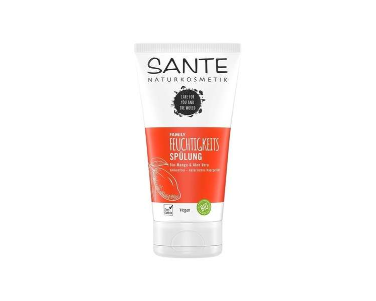 Sante Naturkosmetik Moisturising Conditioner Organic Mango & Aloe Vera Intensive Care for Soft Hair 150ml