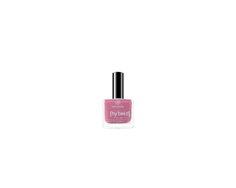 Alessandro Hybrid Nail Polish Sweet Blackberry 8ml - Up to 10 Days Wear Without LED in Just 3 Steps