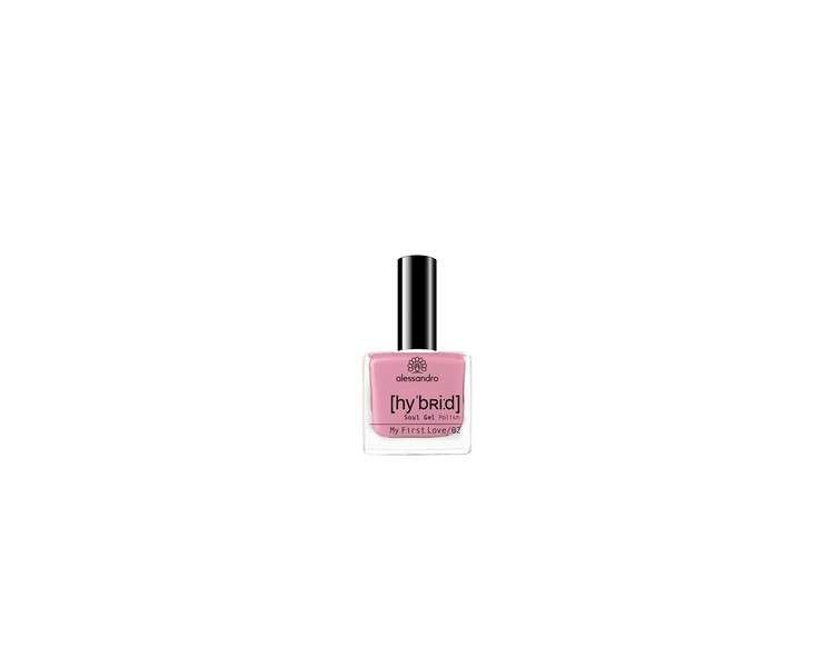 Alessandro Hybrid Nail Polish My First Love - Mixture of Old Rose and Light Purple - Perfect Nails in Just 3 Steps Without LED - Up to 10 Days Hold! 8ml