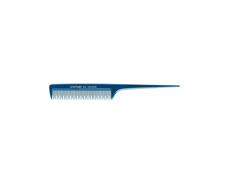Comair Blue Profi-Line 502 Handle Comb with Teasing Teeth