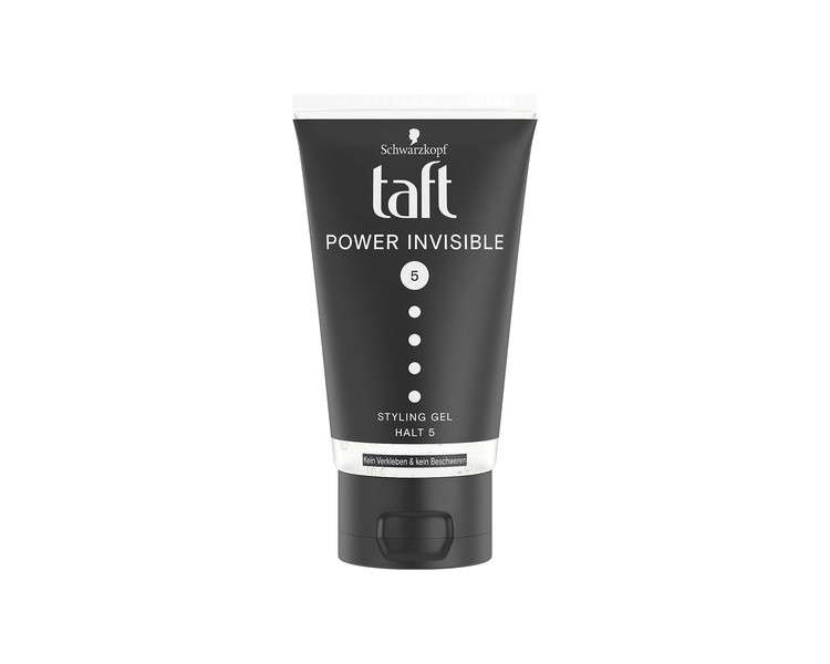 TAFT Styling Gel Power Invisible No Sticking & No Weighing Hold 5 150ml