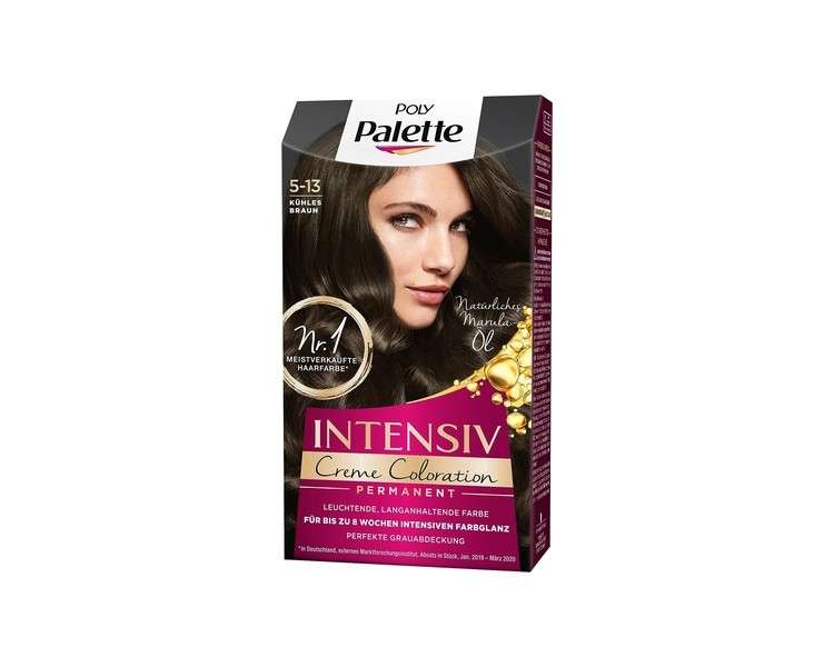 Poly Palette Intensive Cream Colouration 5-13 Cool Brown Level 3 115ml