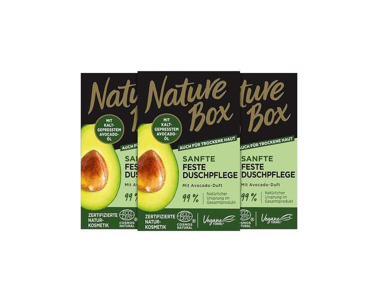 Nature Box Gentle Solid Shower Care with Avocado Scent 100g