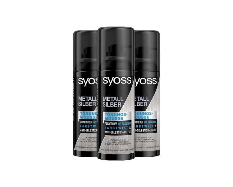 Syoss Toning Mousse Metal Silver 120ml