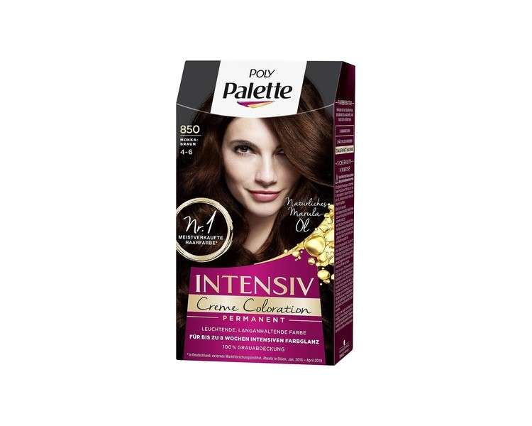 SCHWARZKOPF POLY PALETTE Intensive Cream Coloration 850/4-6 Mocha Brown 128ml