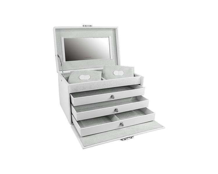 Jolie 2.0 Jewellery Case White