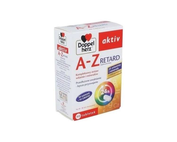 Doppelherz Aktiv AZ Retard Optimal Energy and Resistance 40 Tablets