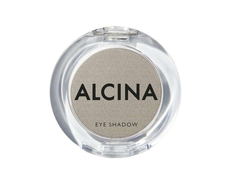 ALCINA Soft Grey Shimmering Eye Shadow with a Soft Finish - Ultra-Soft and Fine Powder Texture - Blends Seamlessly with the Skin