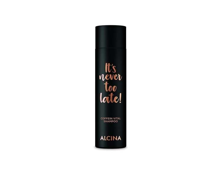 ALCINA Caffeine Vital Shampoo 250ml for Longer and Stronger Hair - Professional Hair Care Made in Germany