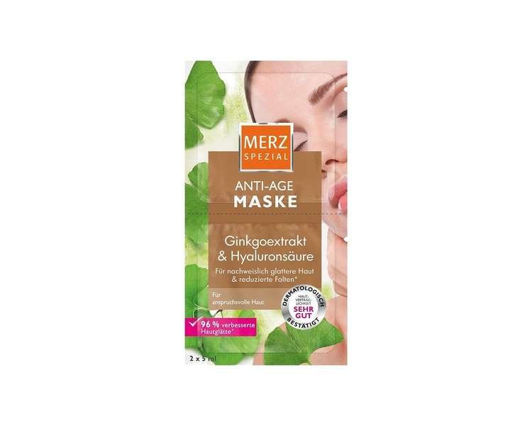 Merz Spezial Anti Age Mask Face Mask with Ginkgo Extract and Hyaluronic Acid 10ml