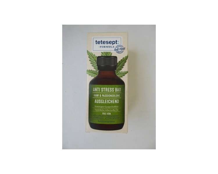 Tetesept Formula Anti Stress Bath Hemp & Passionflower 100ml Long-lasting Effect