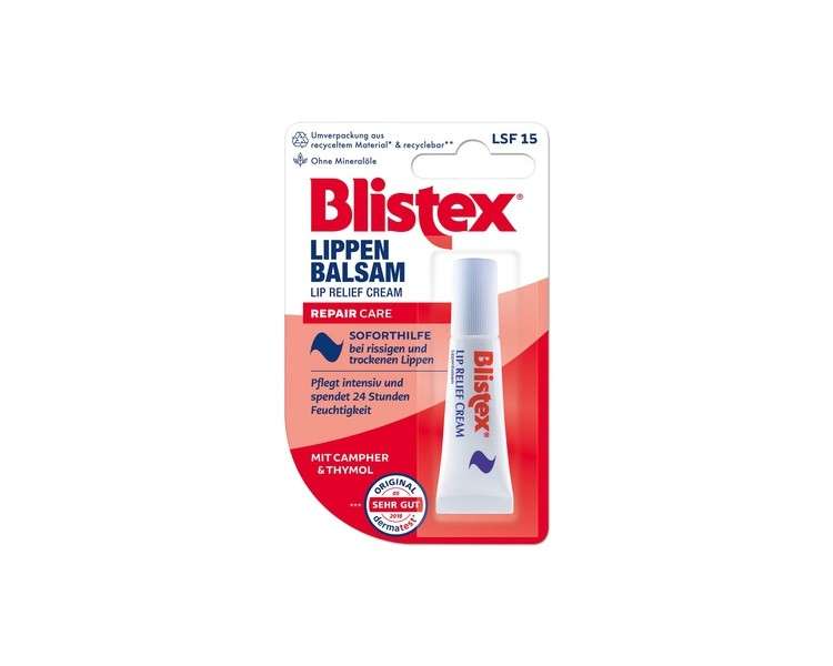 Blistex Lip Balm for Cracked and Dry Lips 6ml White