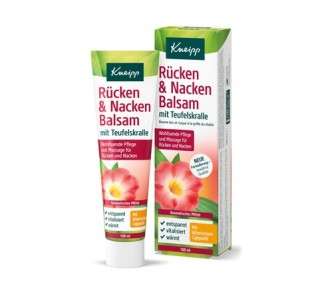 Kneipp Back & Neck Balm Care and Massage with Valuable Devil's Claw Extract and Natural Essential Oils from Lavender and Cajeput 100ml