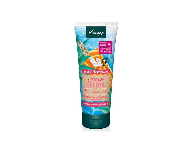 Kneipp Aroma Care Shower Holiday Feel Summer Shower Gel with Essential Mandarin Oil and Blue Agave Extract 200ml
