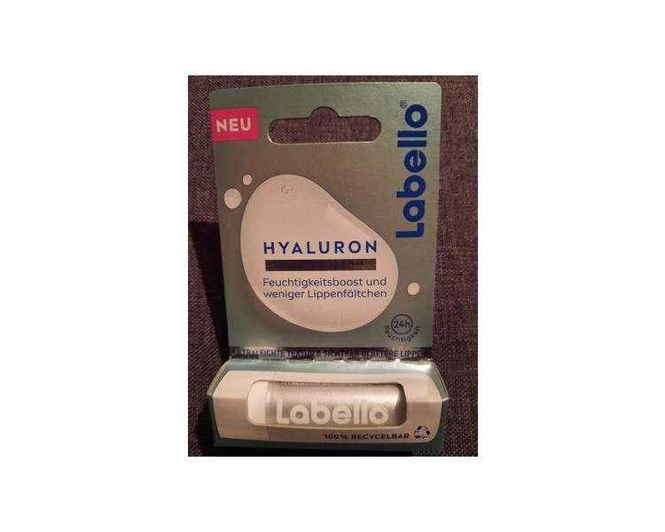 Labello Lip Care Stick Hyaluronic Lip Moisture Boost NEW & SEALED