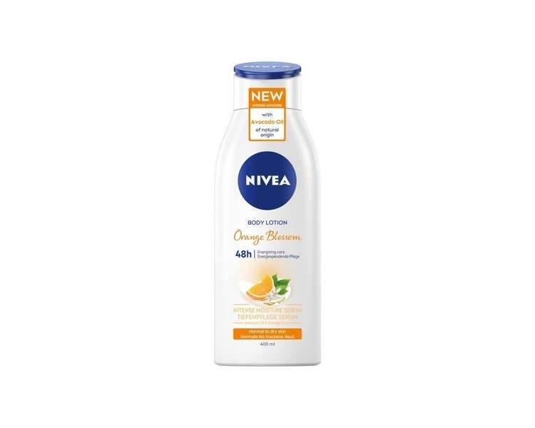 NIVEA Orange Blossom Body Lotion 400ml Moisturising Cream with Avocado Oil
