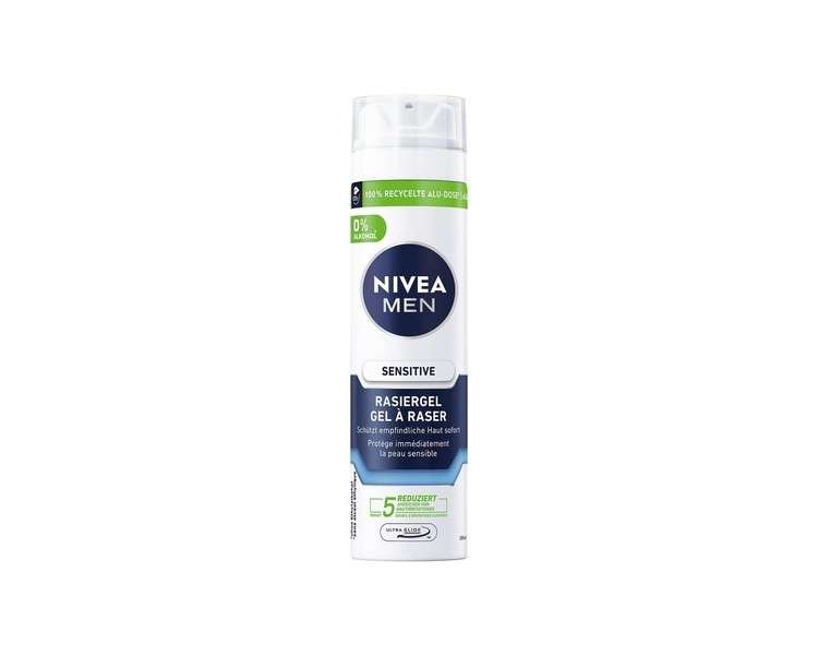 NIVEA MEN Sensitive Shaving Gel 200ml with Chamomile, Witch Hazel and Vitamin E