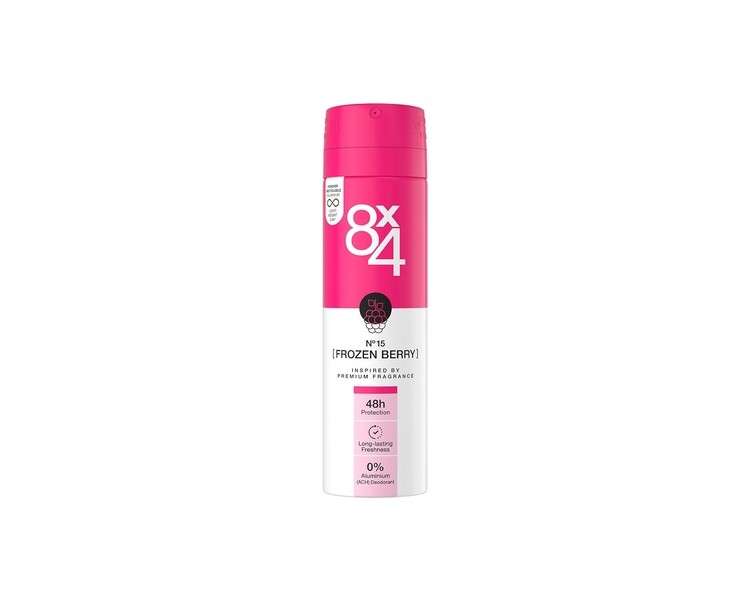 8X4 N°15 Frozen Berry Deodorant Spray 150ml