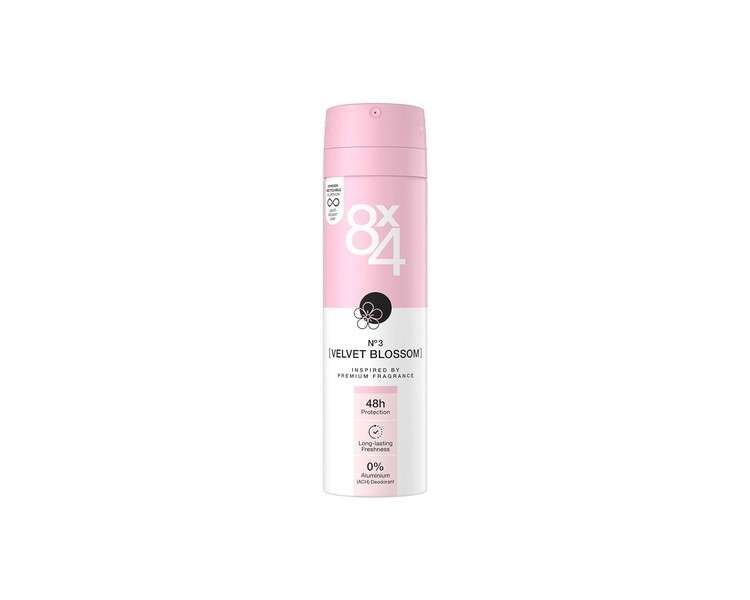 8X4 N°3 Velvet Blossom Deodorant Spray 150ml