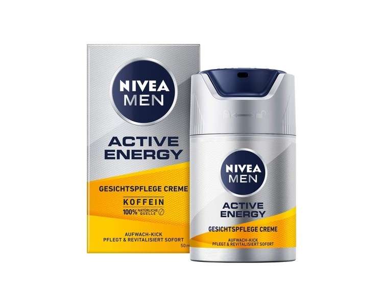 NIVEA MEN Active Energy Facial Care Cream 50ml Revitalizing Face Cream for Men