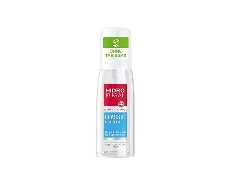 Hidrofugal Classic Spray 75ml Strong Anti-Transpirant Protection with Subtle Scent