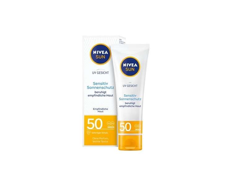 NIVEA SUN UV Face Sensitive Sunscreen SPF 50+ 50ml