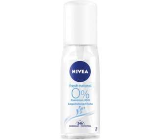 NIVEA Women's Deodorant Atomizer Aluminum Deodorant Protection 75ml Fresh Natural
