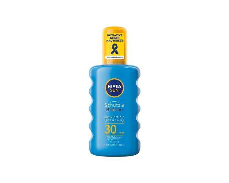 NIVEA Sun Spray SPF 30 Sun Protection Spray Bottle 200ml