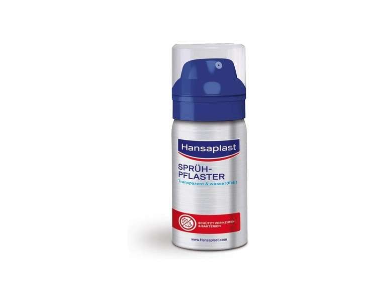 Hansaplast Spray Plaster 32.5ml Transparent Plaster Spray for Invisible Protection