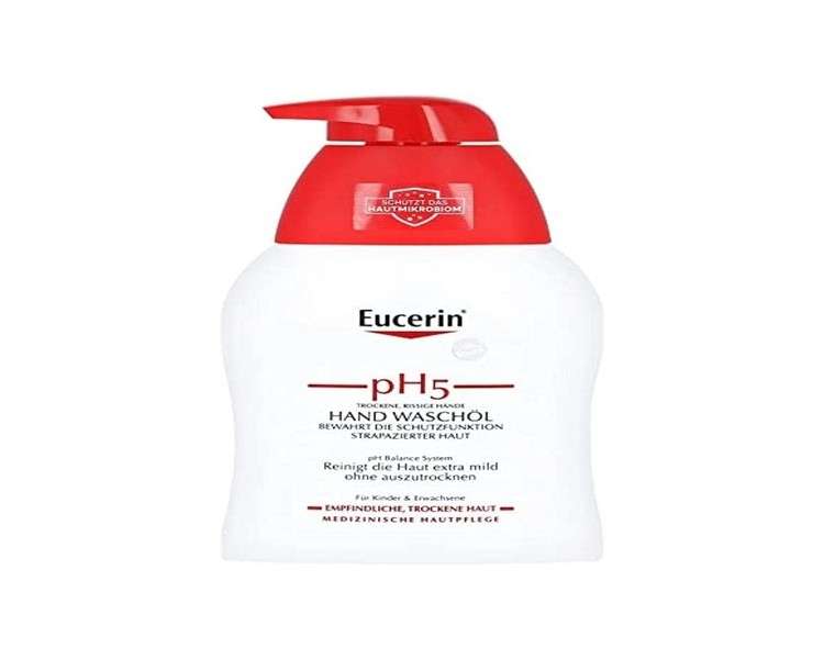 Eucerin pH5 Hand Wash Oil for Sensitive Dry Skin 250ml