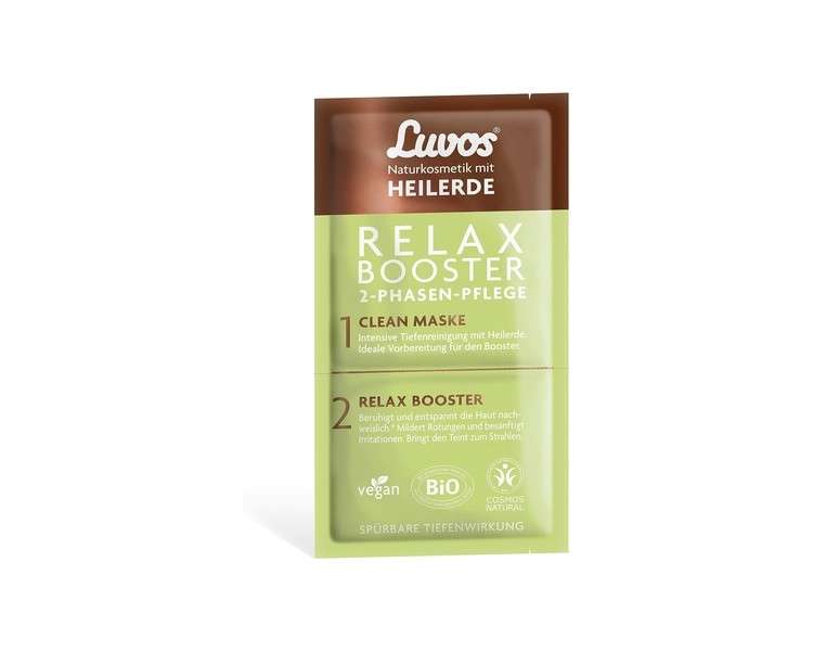 Luvos Wellness and Beauty Relax-Booster Cleansing Mask Face with Instant Effect 1 Sachet of 2 + 7.5ml