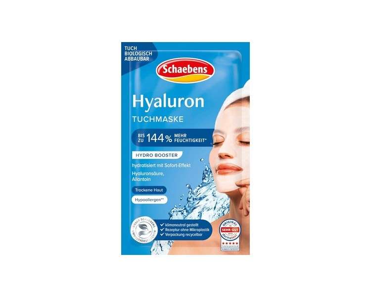 Schaebens Hyaluronic Cloth Mask 21g Vitamin C