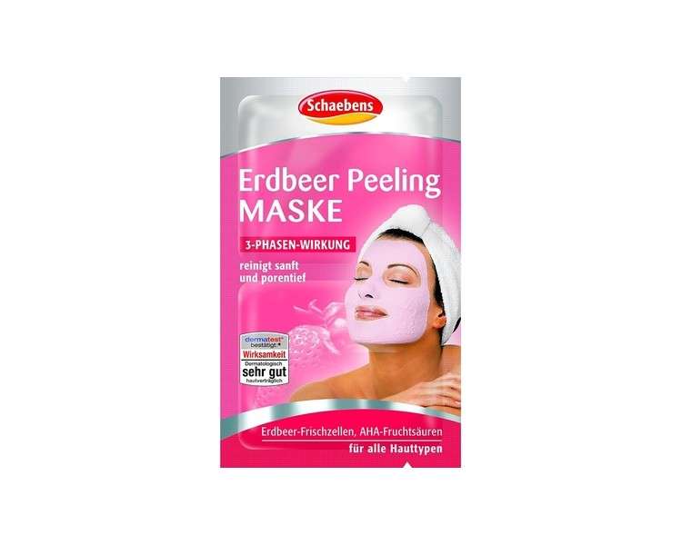 Schaebens Strawberry Peeling Mask 2x6ml - Pack of 5