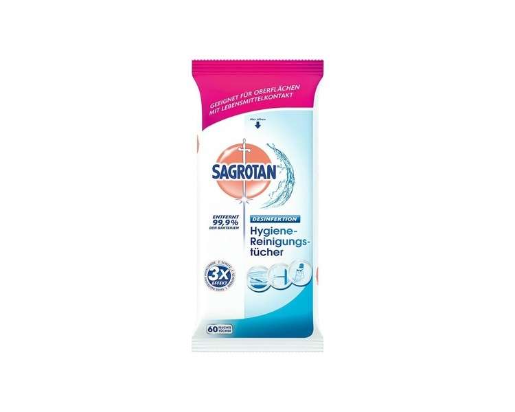 Sagrotan Hygiene Cleaning Wipes 60 Wipes