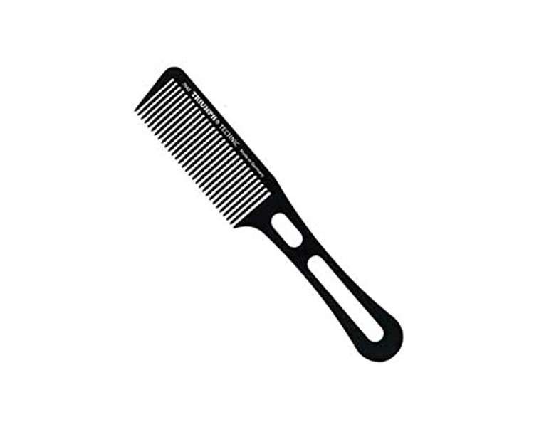 HERCULES SÄGEMANN 7643M Hair Cutting Comb 8.5 Inch Comb with Wavy Teeth Ideal for Cutting with Hair Clippers with Handle Color: Black