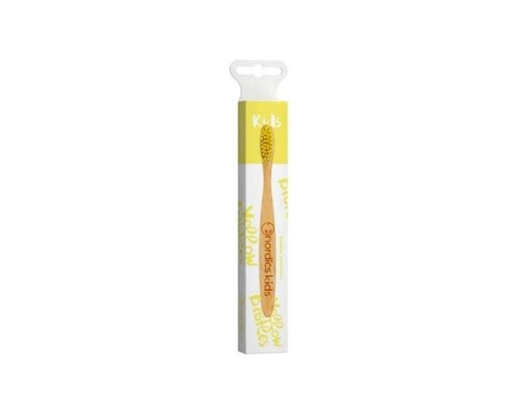 Nordics Organic Care Eco Kids Bamboo Toothbrush with Yellow Bristles